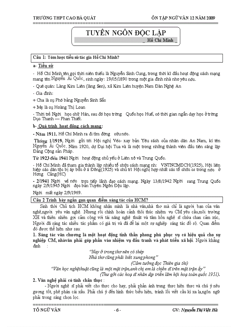 image for page Đề cương ôn tập tốt nghiệp Ngữ văn 12 bam cơ bản