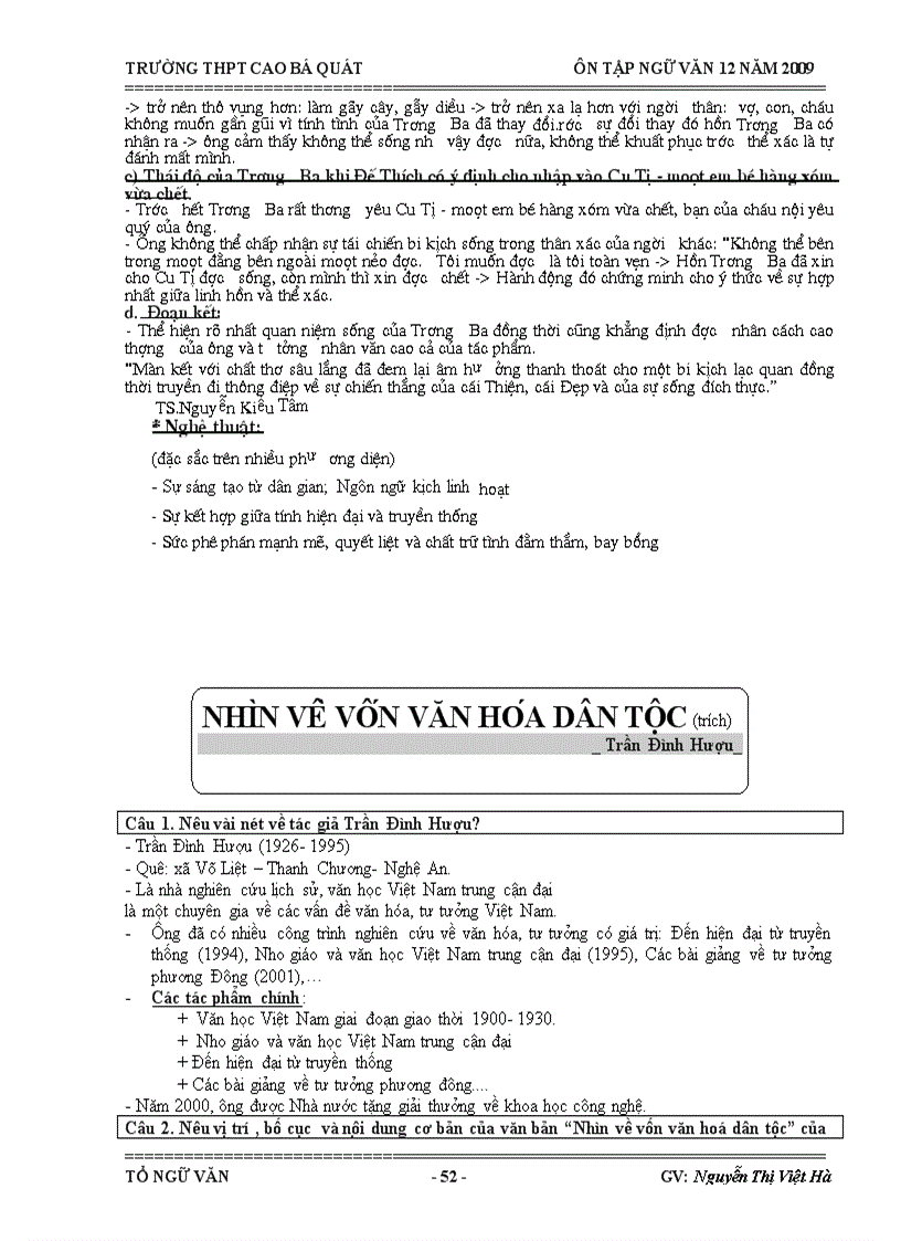 image for page Đề cương ôn tập tốt nghiệp Ngữ văn 12 bam cơ bản