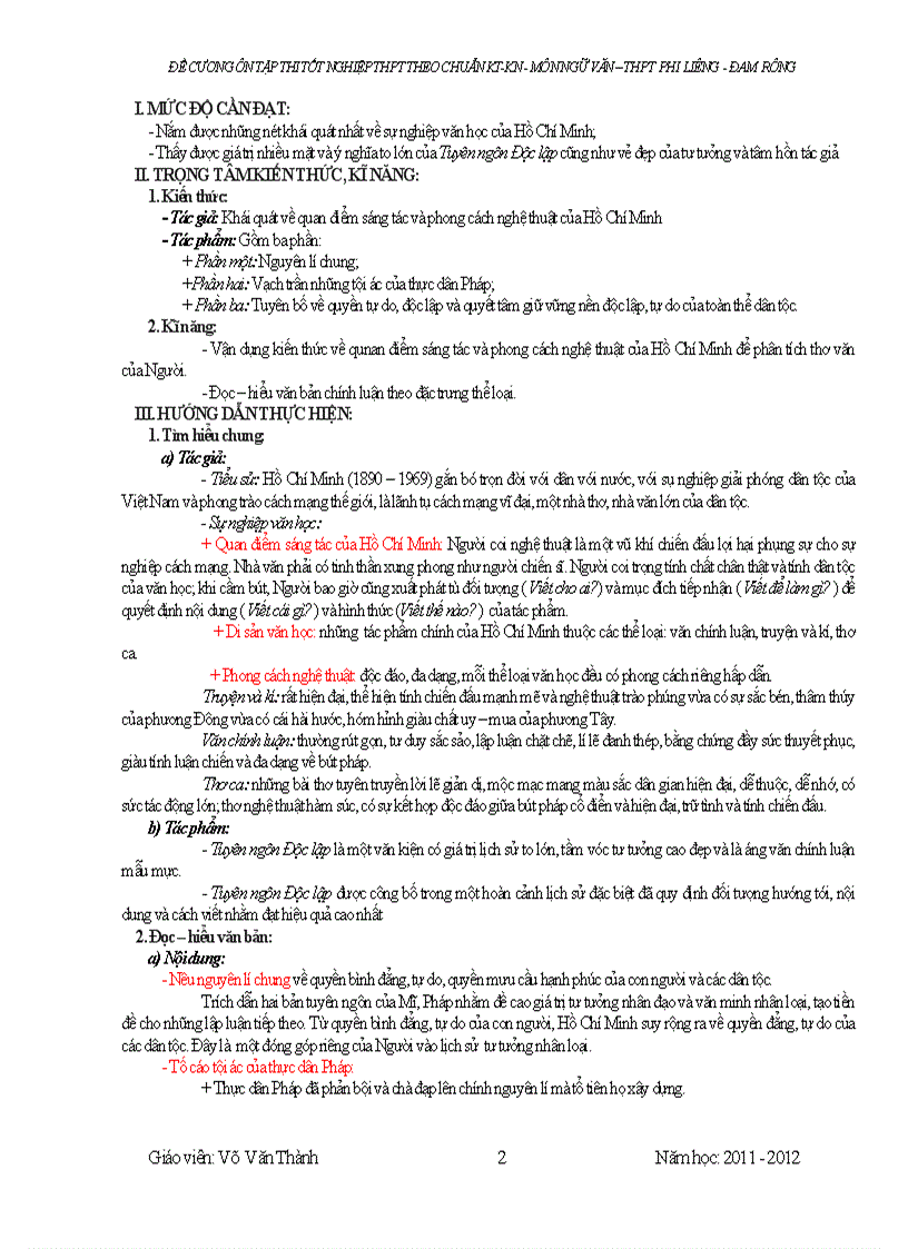 image for page Đề cương ôn thi TNTHPT Năm 2011 2012