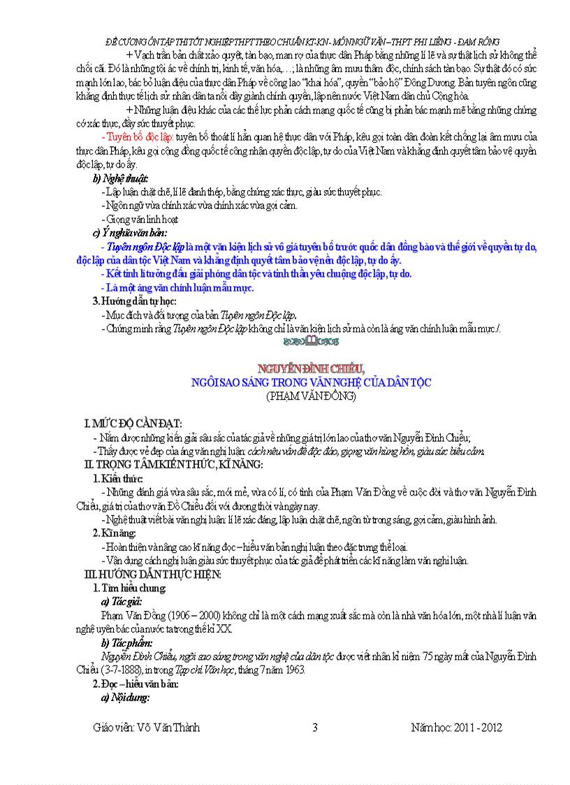 image for page Đề cương ôn thi TNTHPT Năm 2011 2012