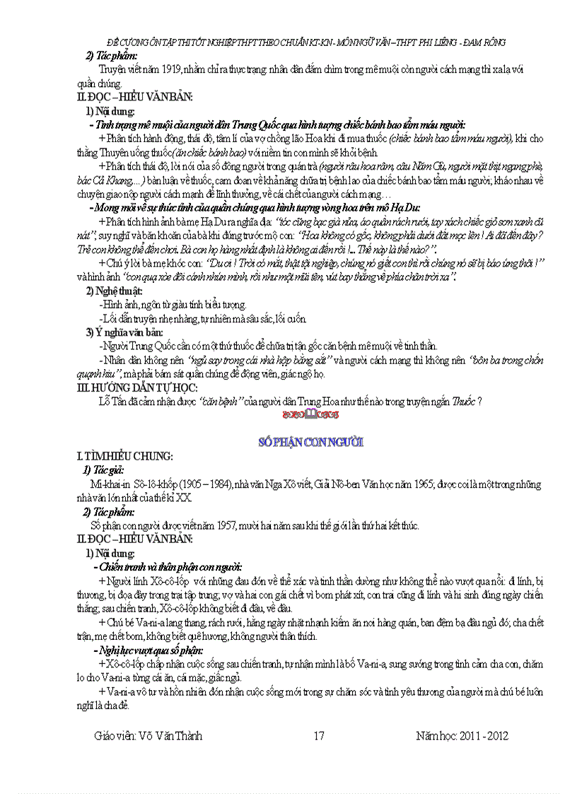 image for page Đề cương ôn thi TNTHPT Năm 2011 2012