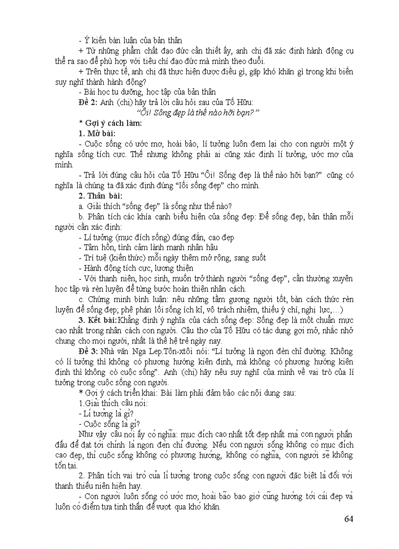 image for page Đe cuong on thi tnthpt