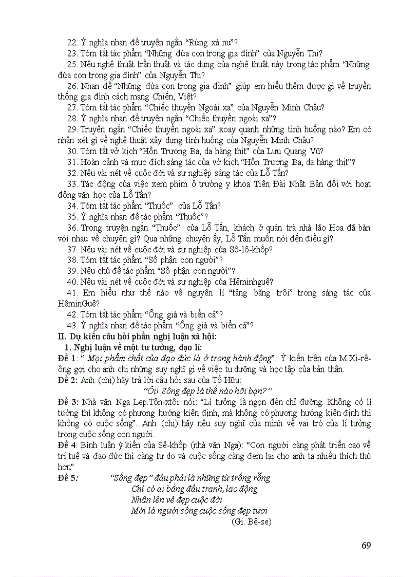 image for page Đe cuong on thi tnthpt