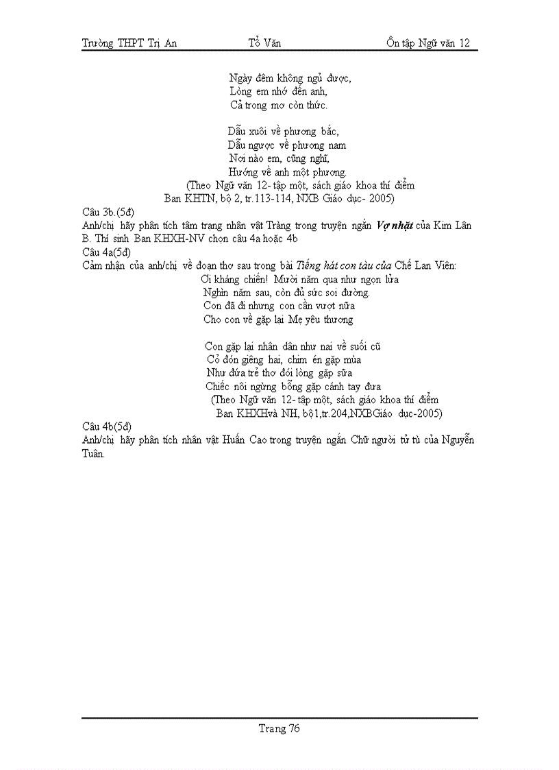 image for page Đề cương ôn thi tốt nghiệp 12 mới