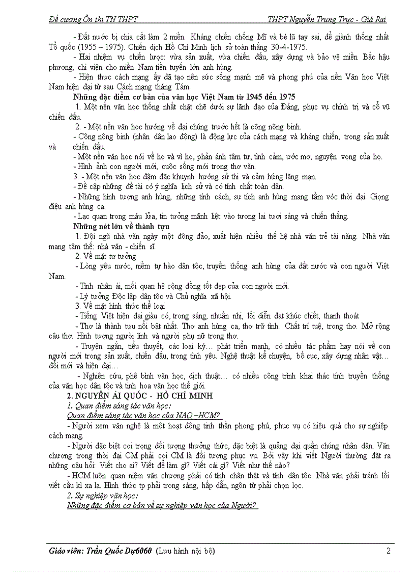 image for page Đề cương ôn tốt nghiệp môn văn