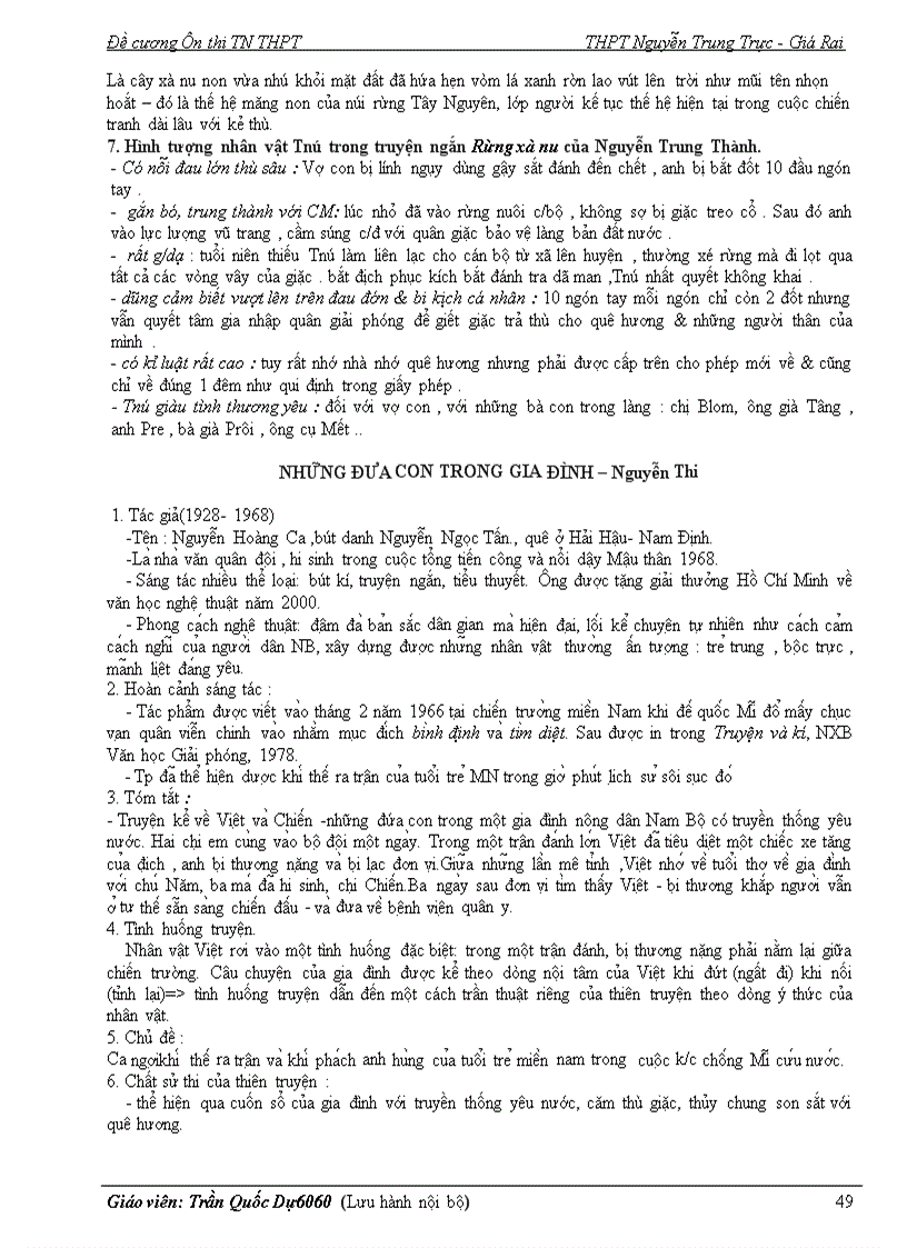 image for page Đề cương ôn tốt nghiệp môn văn