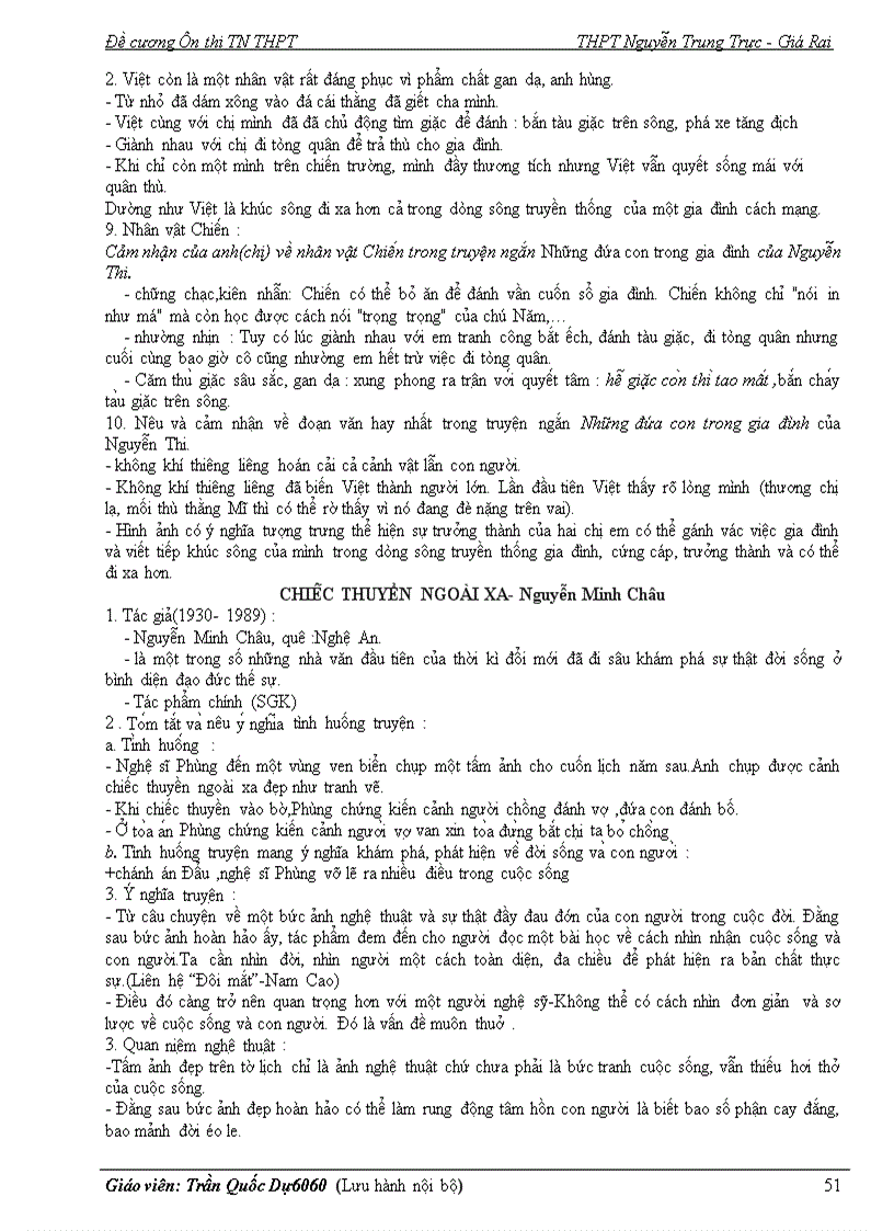 image for page Đề cương ôn tốt nghiệp môn văn