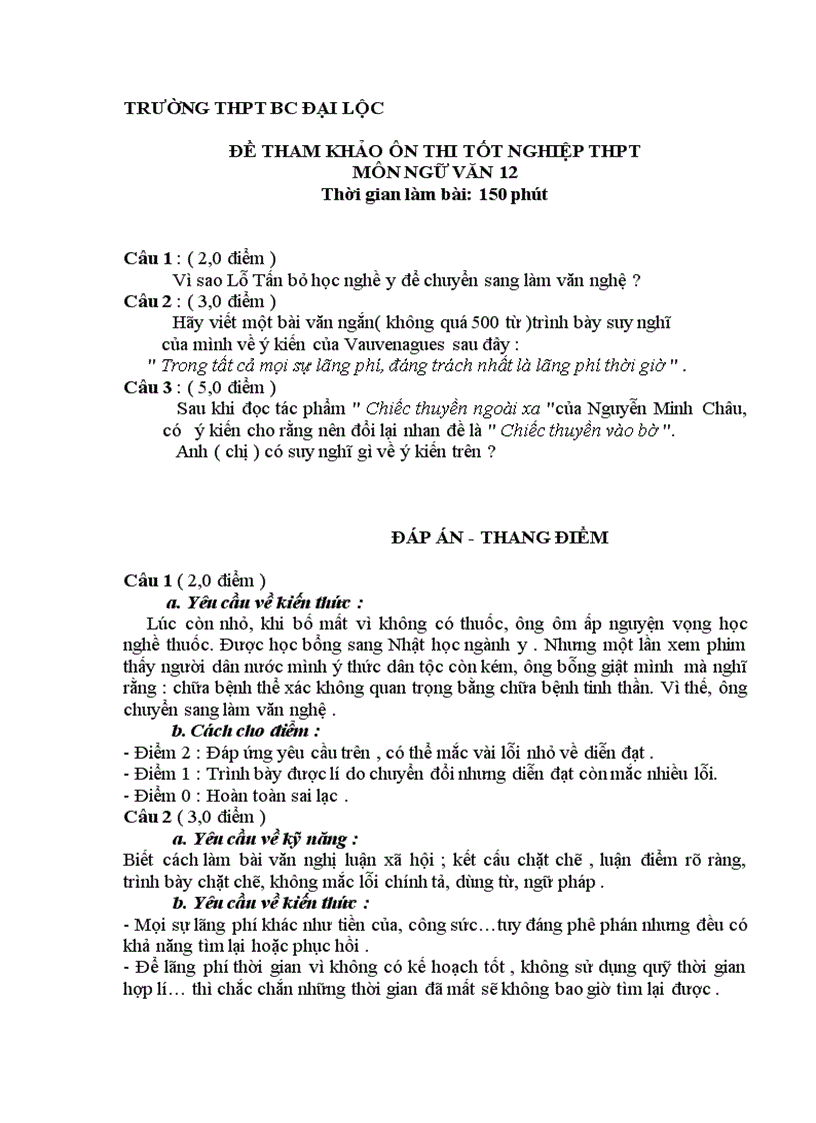 image for page Đề luyện thi tốt nghiệp