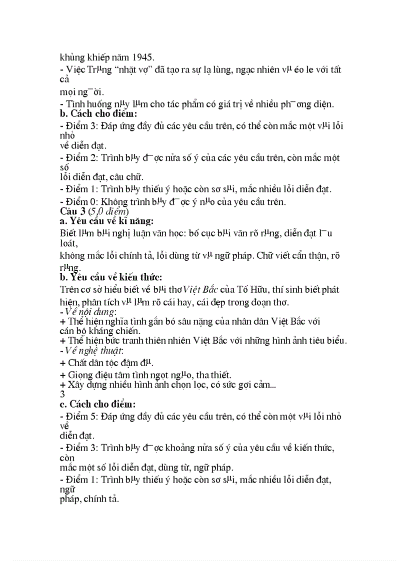 image for page Đề thi và đáp án TN Bổ túc THPT Ngữ văn năm 2007