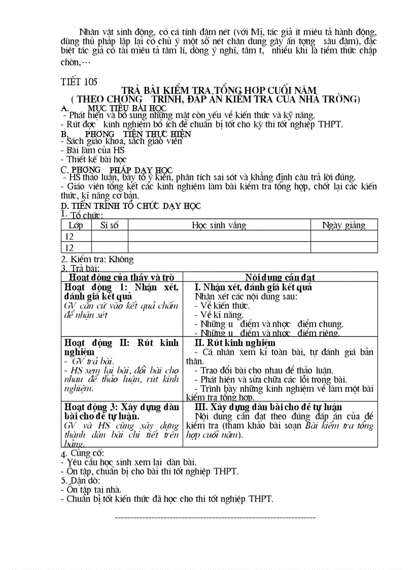 image for page Giáo án 12 chương trình chuẩn trọn bộ