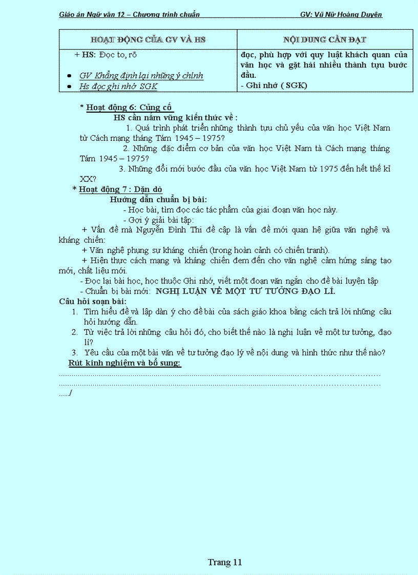 image for page Giao an 12 hot