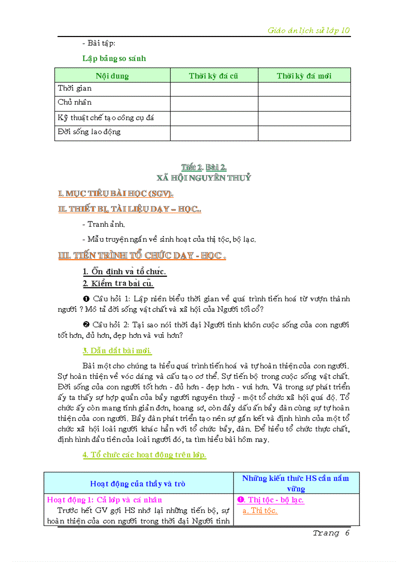 image for page GIÁO ÁN LỊCH SỬ 10 TRỌN BỘ ban cơ bản