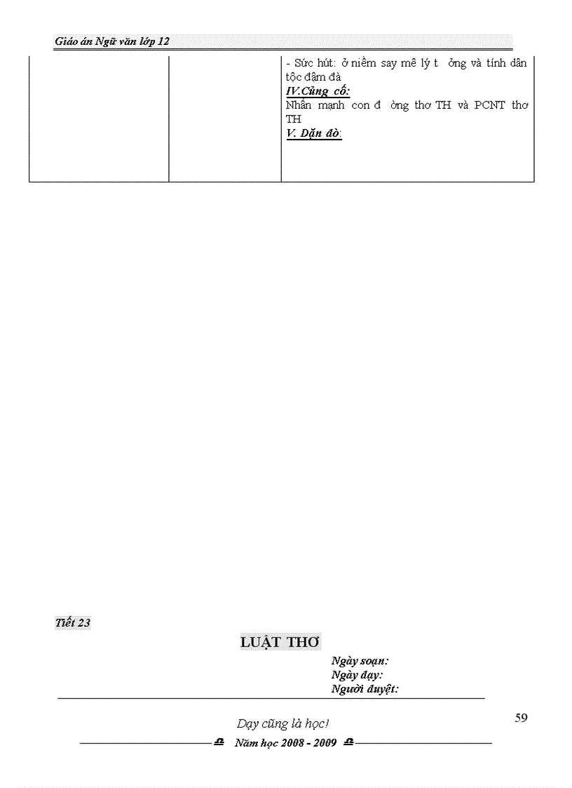 image for page Giáo án môn Ngữ văn 12 chương trình mới