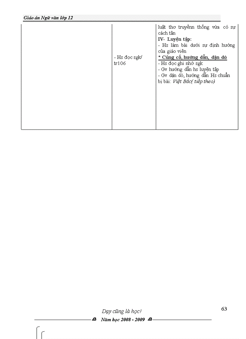 image for page Giáo án môn Ngữ văn 12 chương trình mới