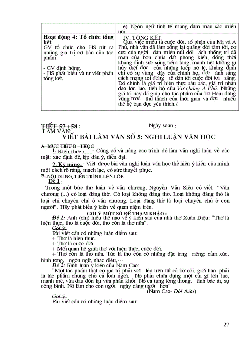 image for page Giáo án Ngữ văn 12 chuẩn KTKN