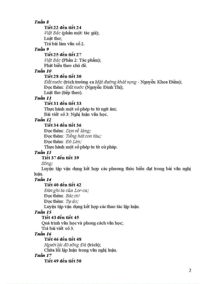 image for page Giáo án Ngữ Văn 12 chuẩn mới chi tiết