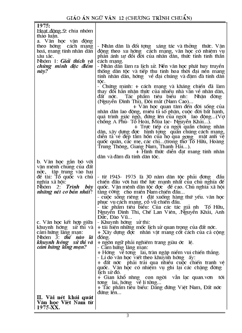 image for page Giáo án Ngữ văn 12 Chương trình chuẩn