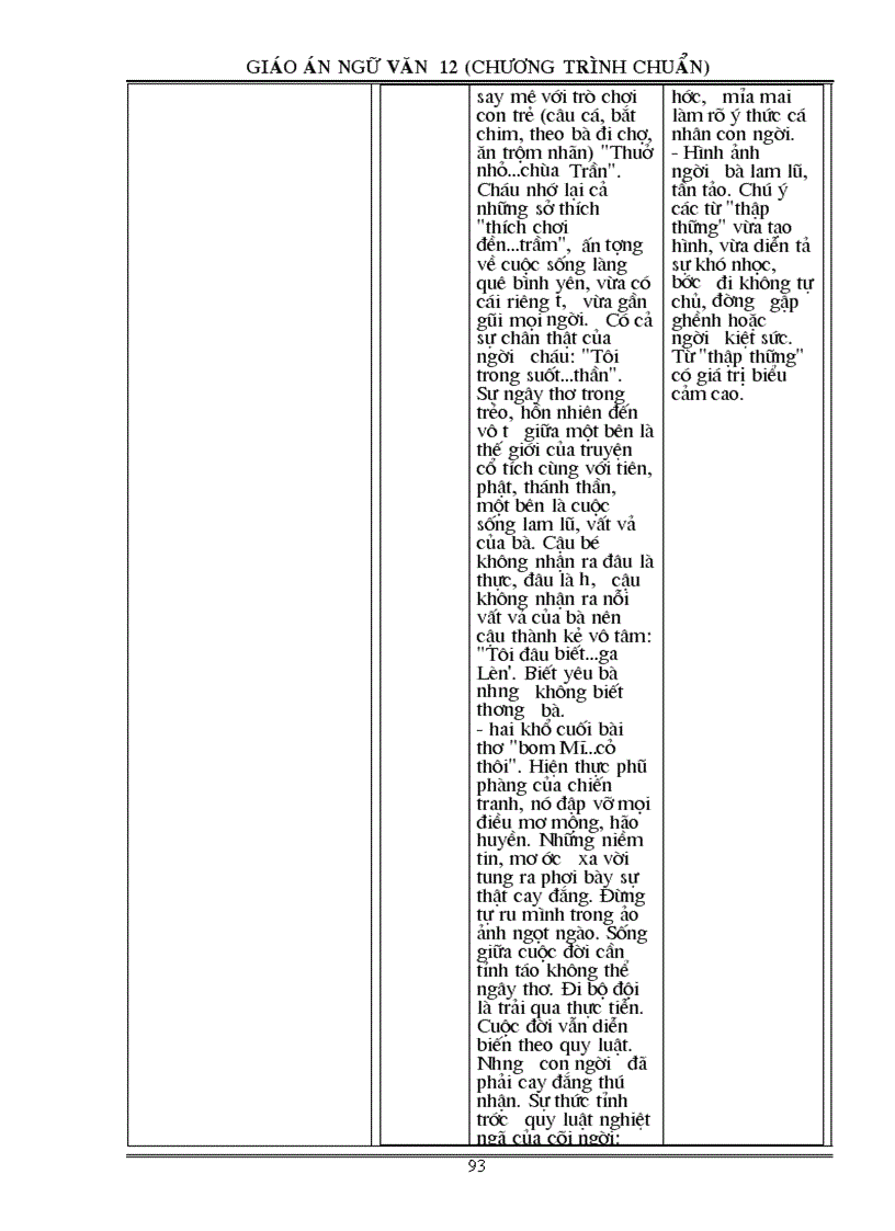 image for page Giáo án Ngữ văn 12 Chương trình chuẩn