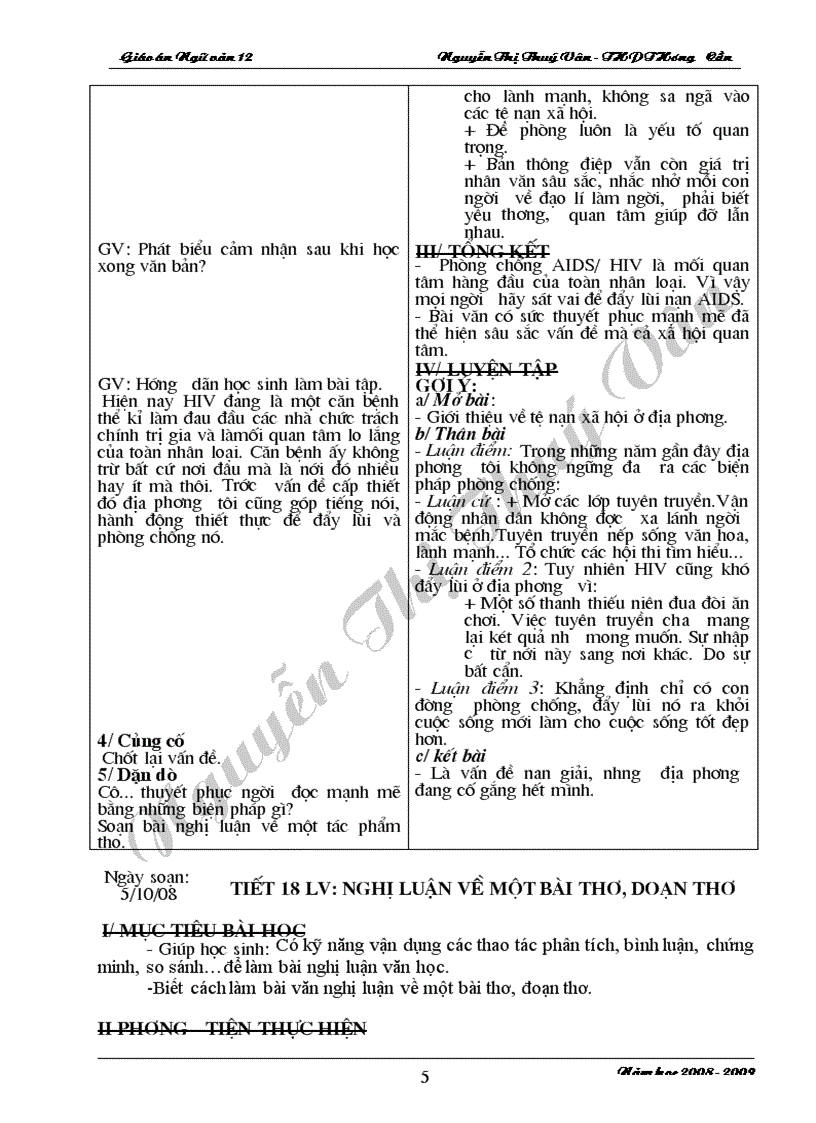 image for page Giao an ngu van 12 chuong trinh moi CB