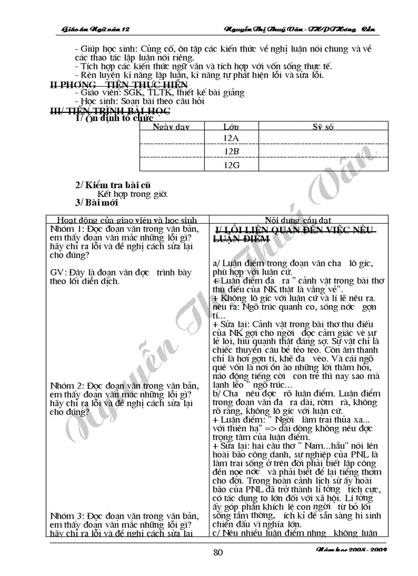 image for page Giao an ngu van 12 chuong trinh moi CB