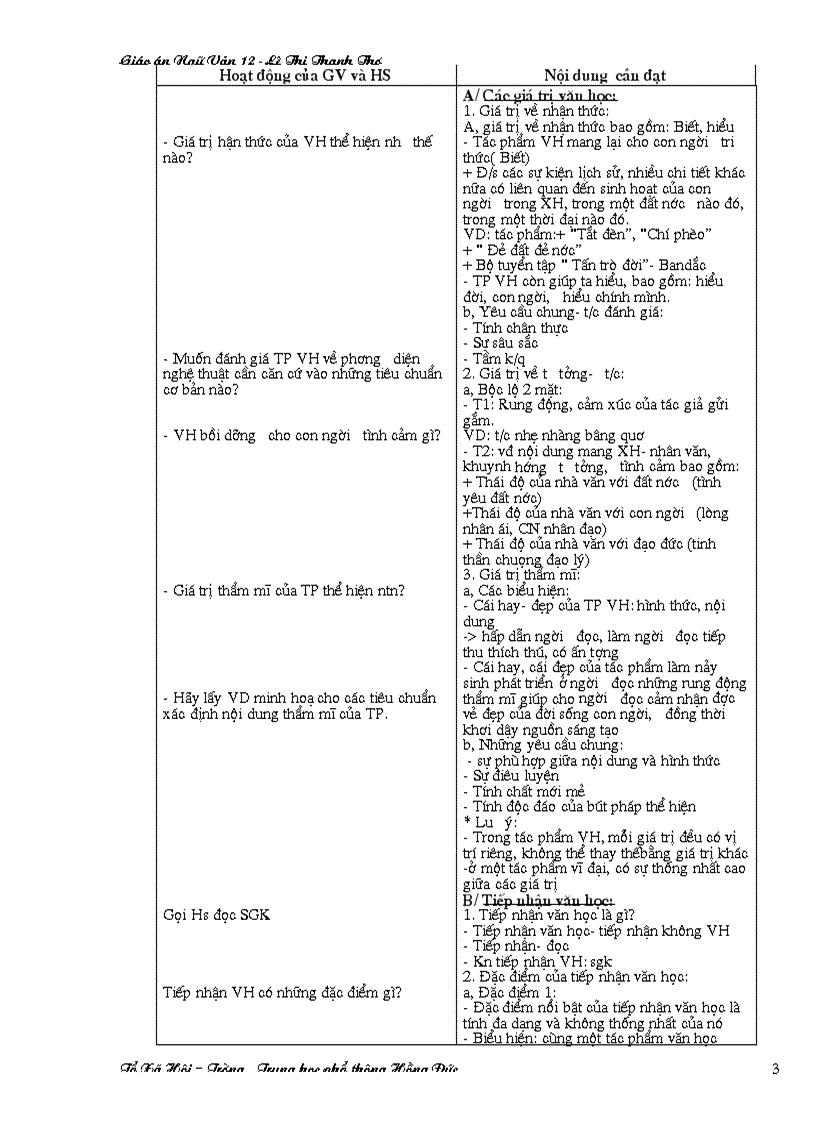 image for page Giáo án ngữ văn 12 Mới hay