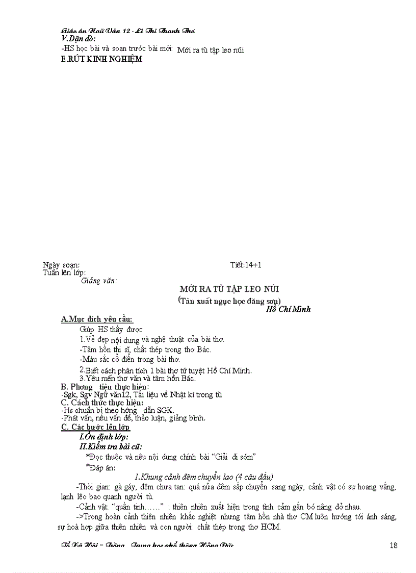 image for page Giáo án ngữ văn 12 Mới hay