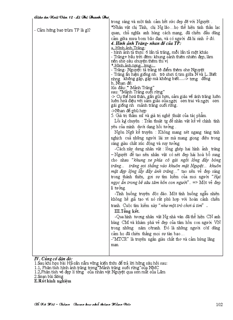 image for page Giáo án ngữ văn 12 Mới hay