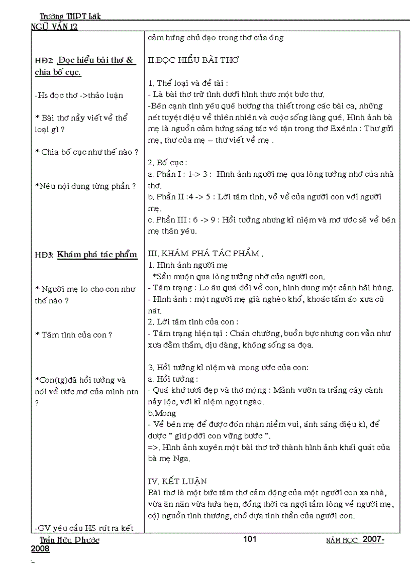 image for page Giáo án ngữ văn 12 mới