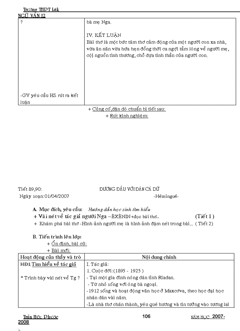 image for page Giáo án ngữ văn 12 mới