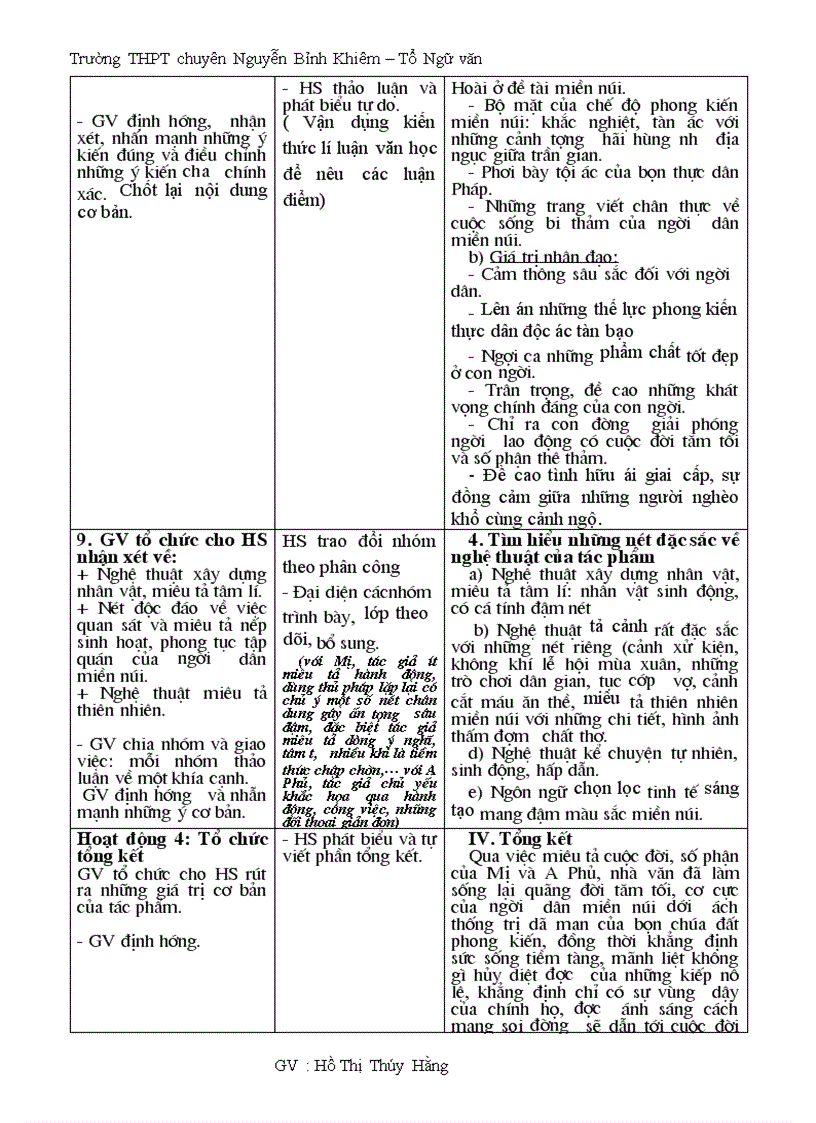 image for page Giáo án Ngữ văn 12 nâng cao HK II