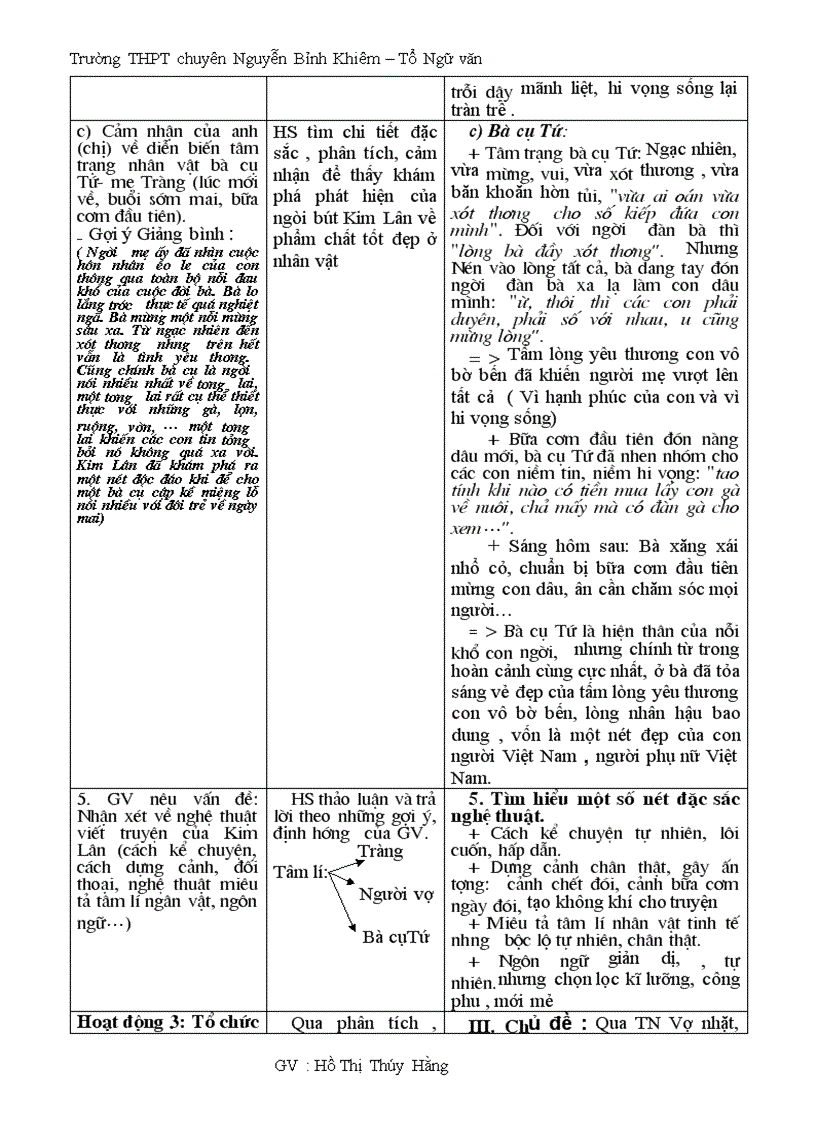 image for page Giáo án Ngữ văn 12 nâng cao HK II