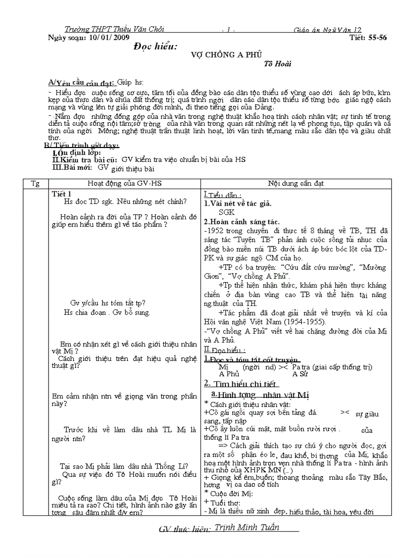 image for page Giáo án ngữ văn 12 tập ii