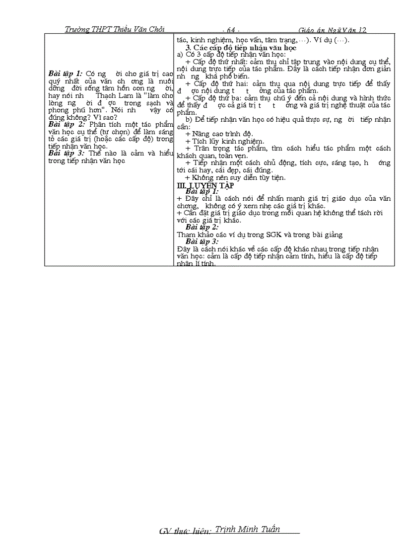 image for page Giáo án ngữ văn 12 tập ii