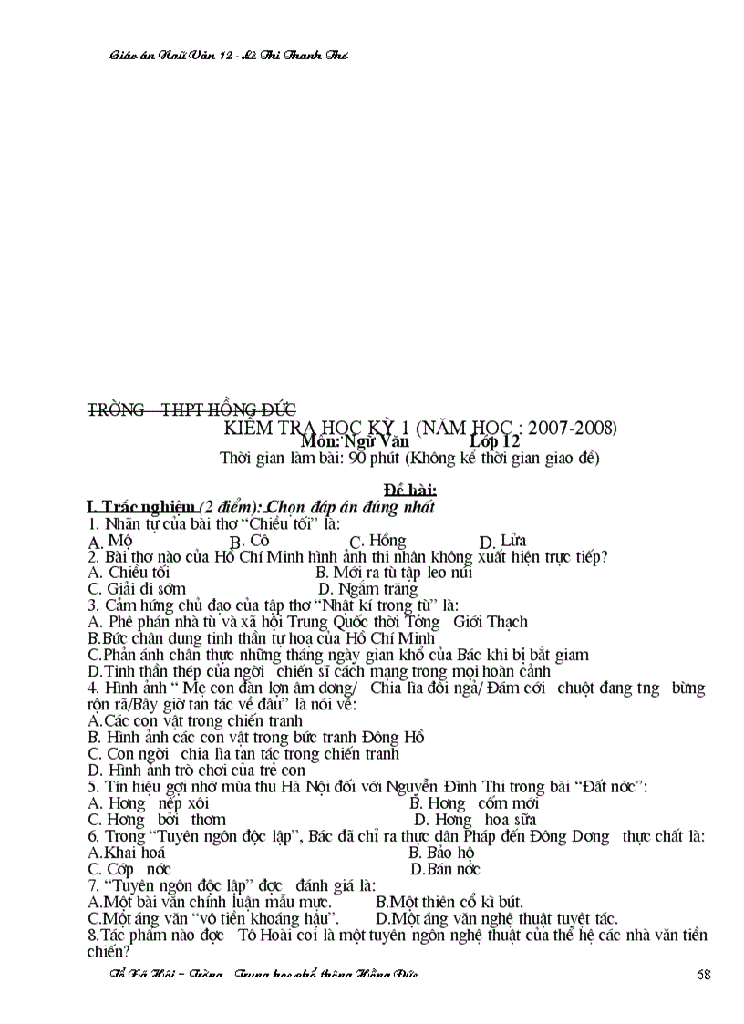 image for page Giao an Ngu van 12 tron bo doc