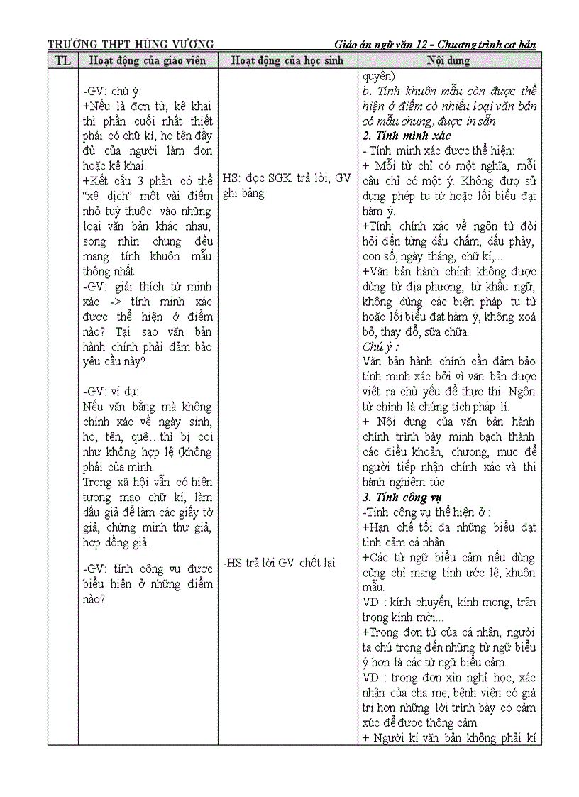 image for page Giáo án ngữ văn 12 cơ bản tuần 31