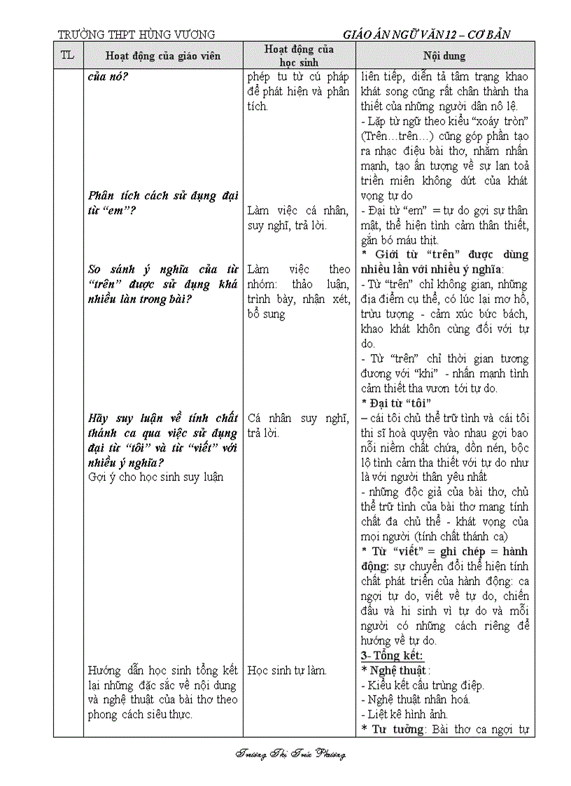 image for page Giáo án ngữ văn 12 tuần 14 cơ bản 1