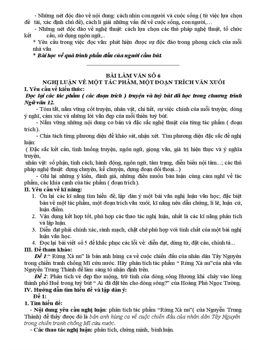 image for page Giáo án Ôn tập Ngữ văn 12