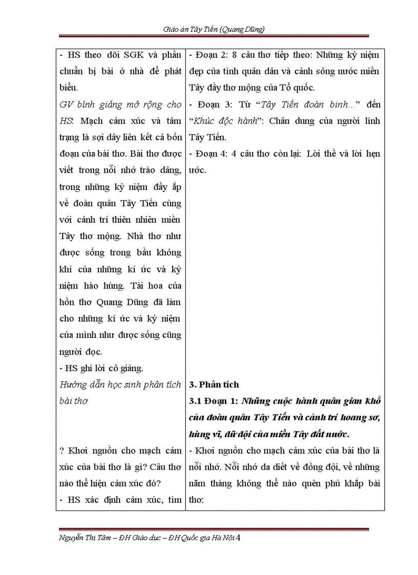 image for page Giáo án Tây Tiến Quang Dũng