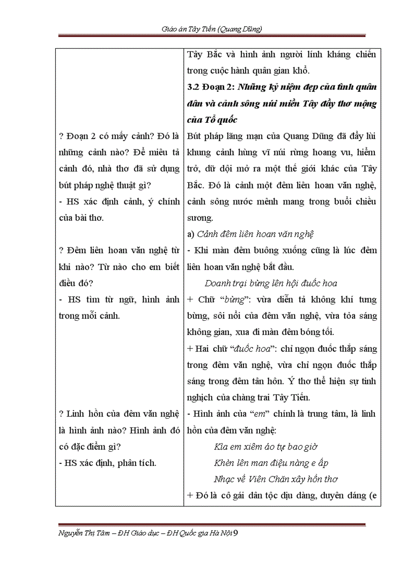 image for page Giáo án Tây Tiến Quang Dũng