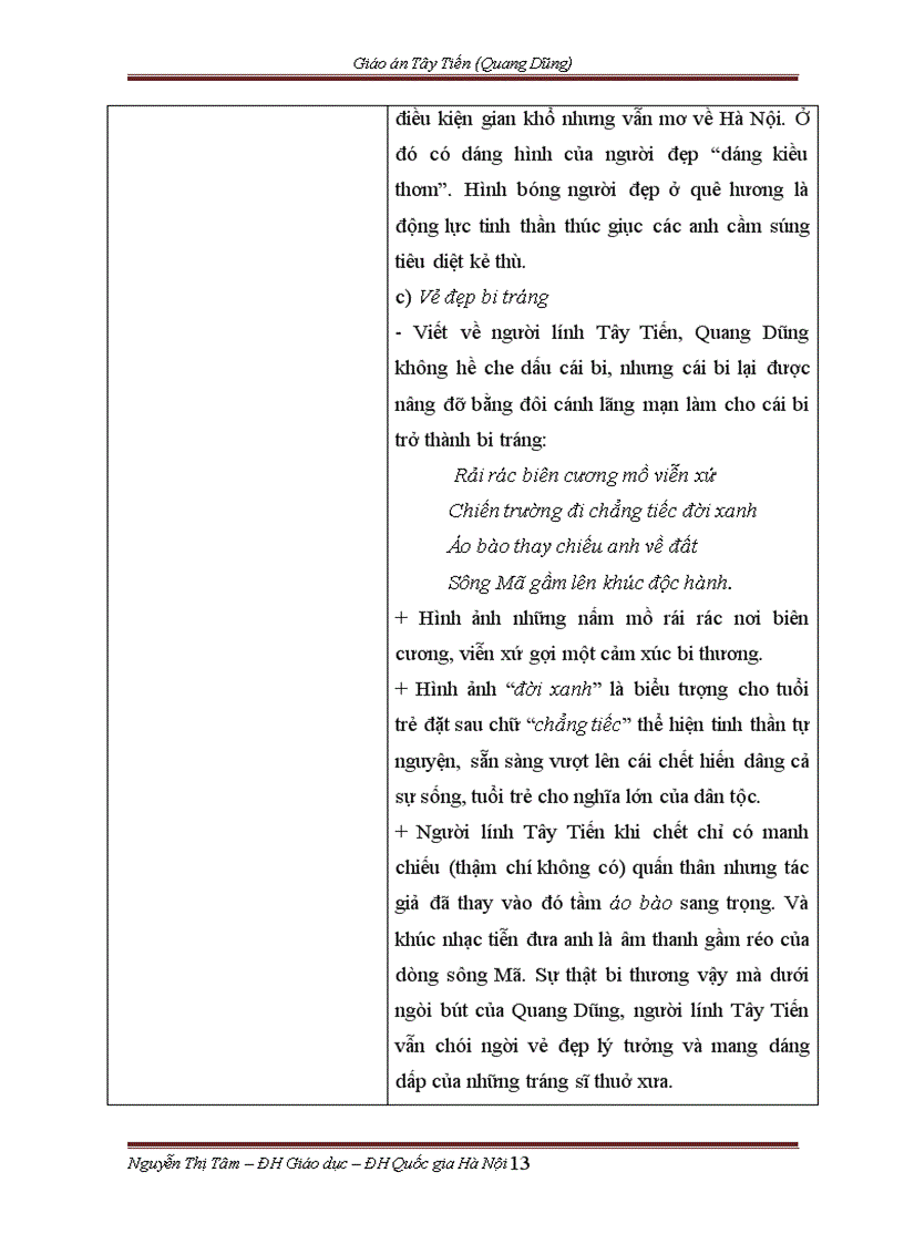 image for page Giáo án Tây Tiến Quang Dũng