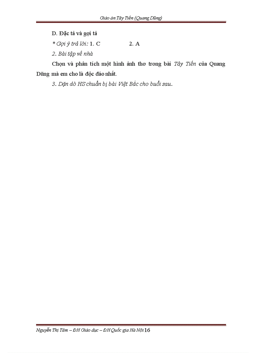 image for page Giáo án Tây Tiến Quang Dũng