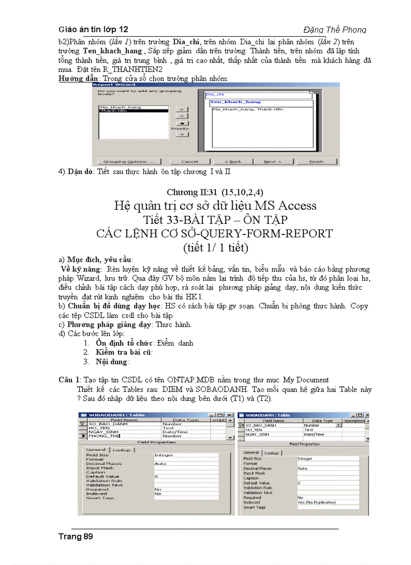 image for page Giáo án Tin học 12