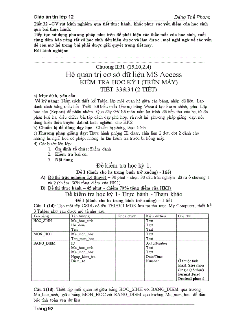 image for page Giáo án Tin học 12