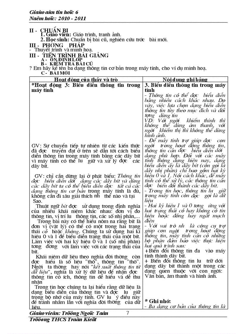 image for page Giáo án tin học 6