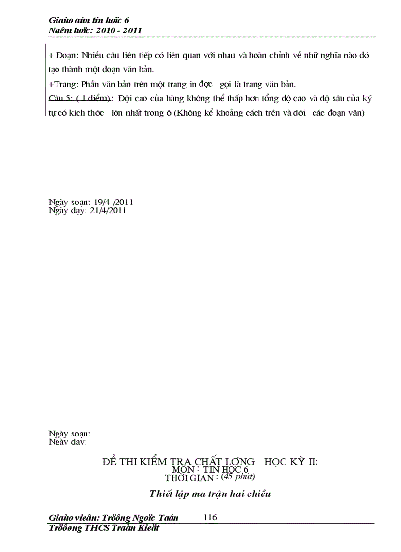 image for page Giáo án tin học 6