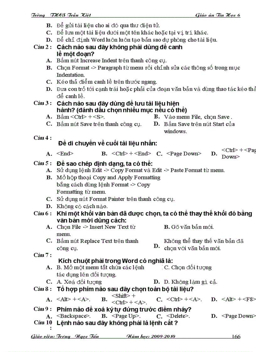 image for page Giáo án tin học 6