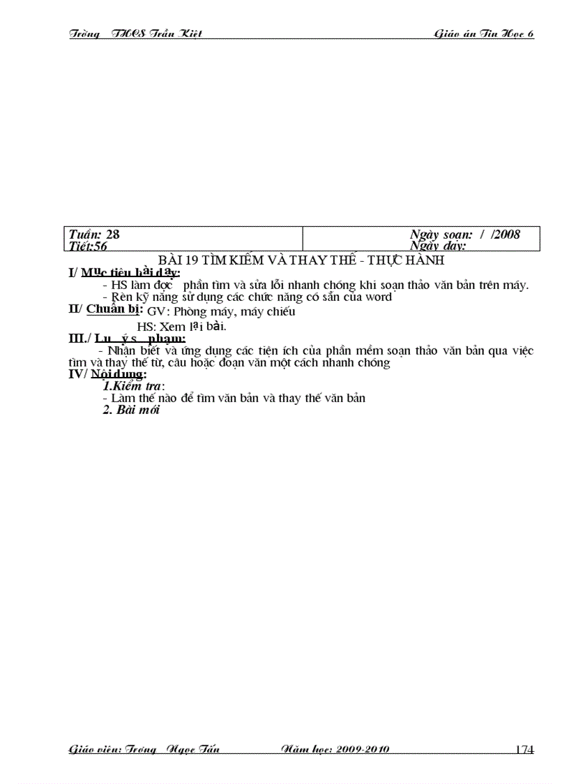 image for page Giáo án tin học 6