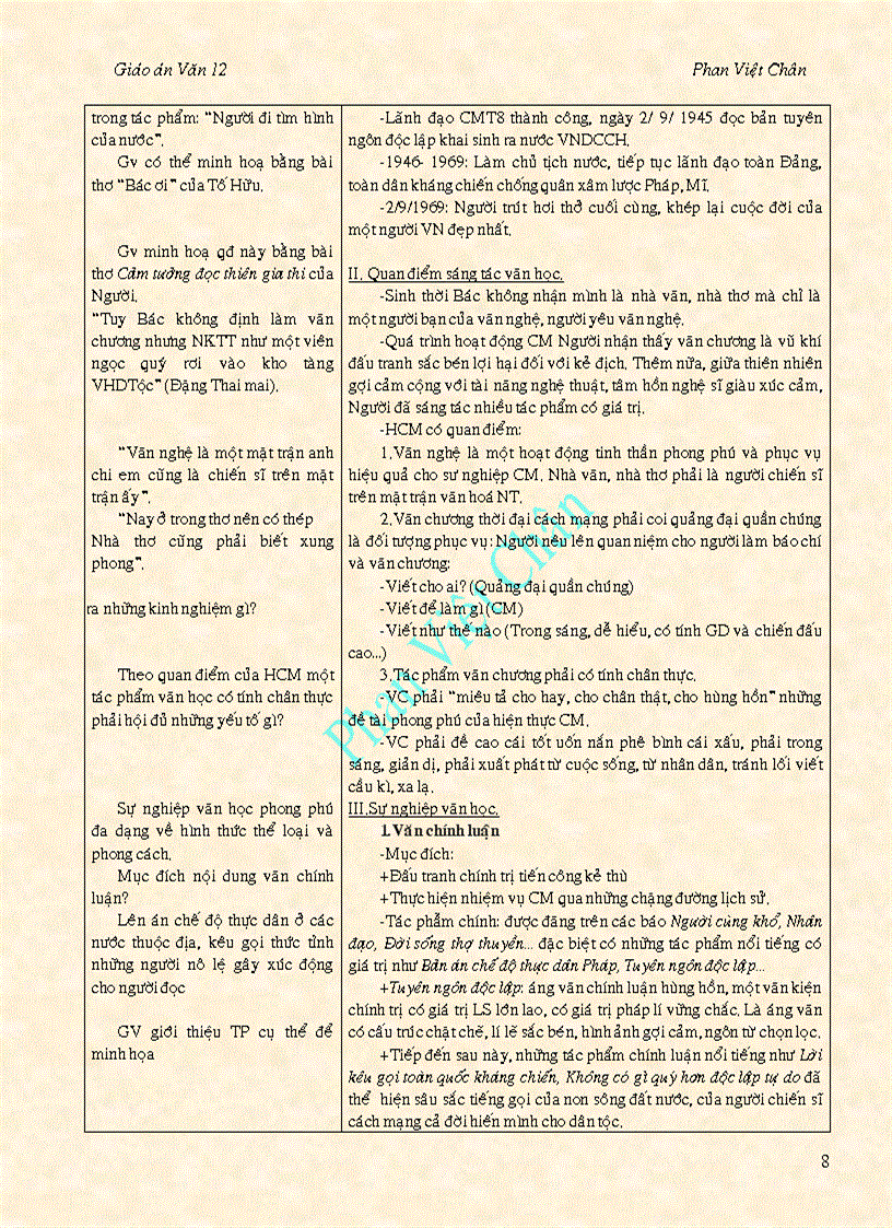 image for page Giáo án văn 12 chương trình cũ