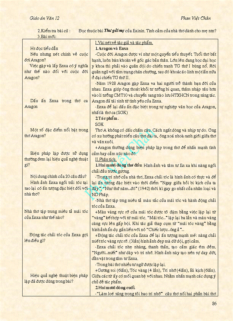 image for page Giáo án văn 12 chương trình cũ