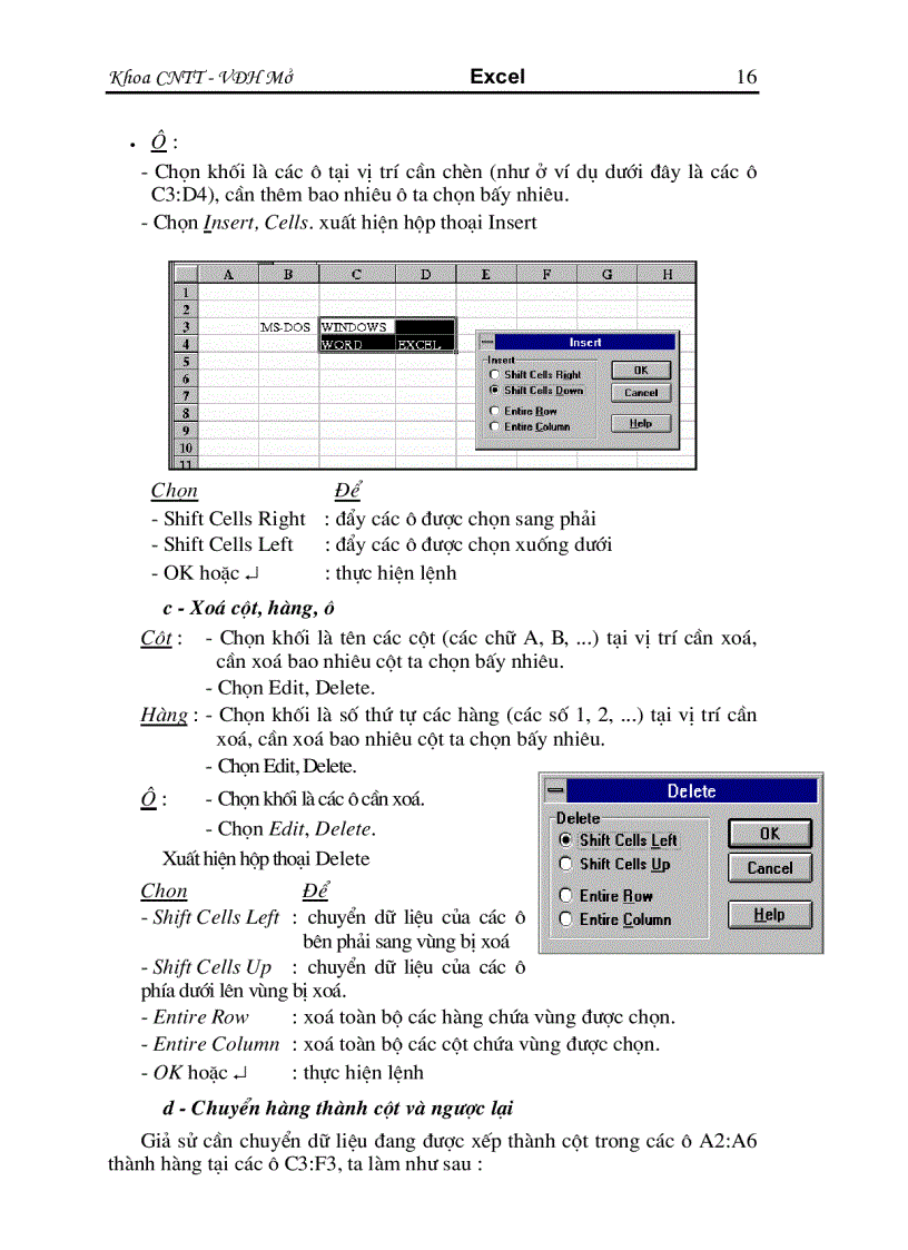 image for page Giáo trình Excel
